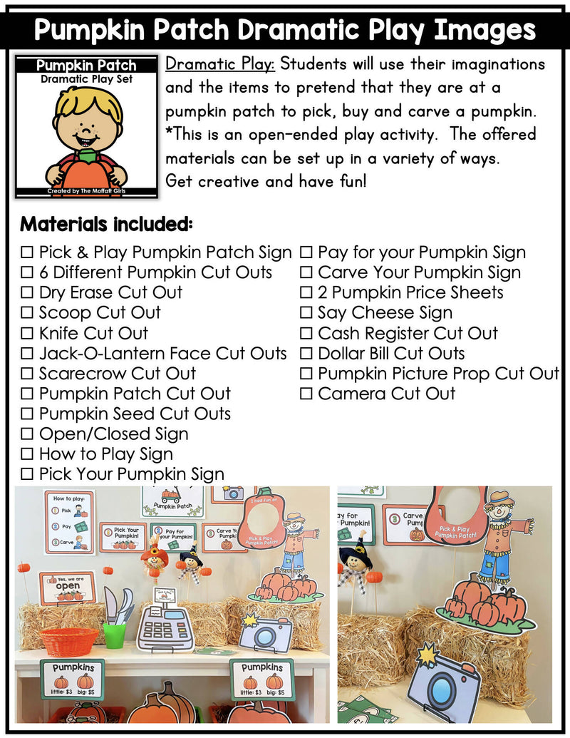 Dramatic Play Bundle | Printable Classroom Resource | The Moffatt Girls