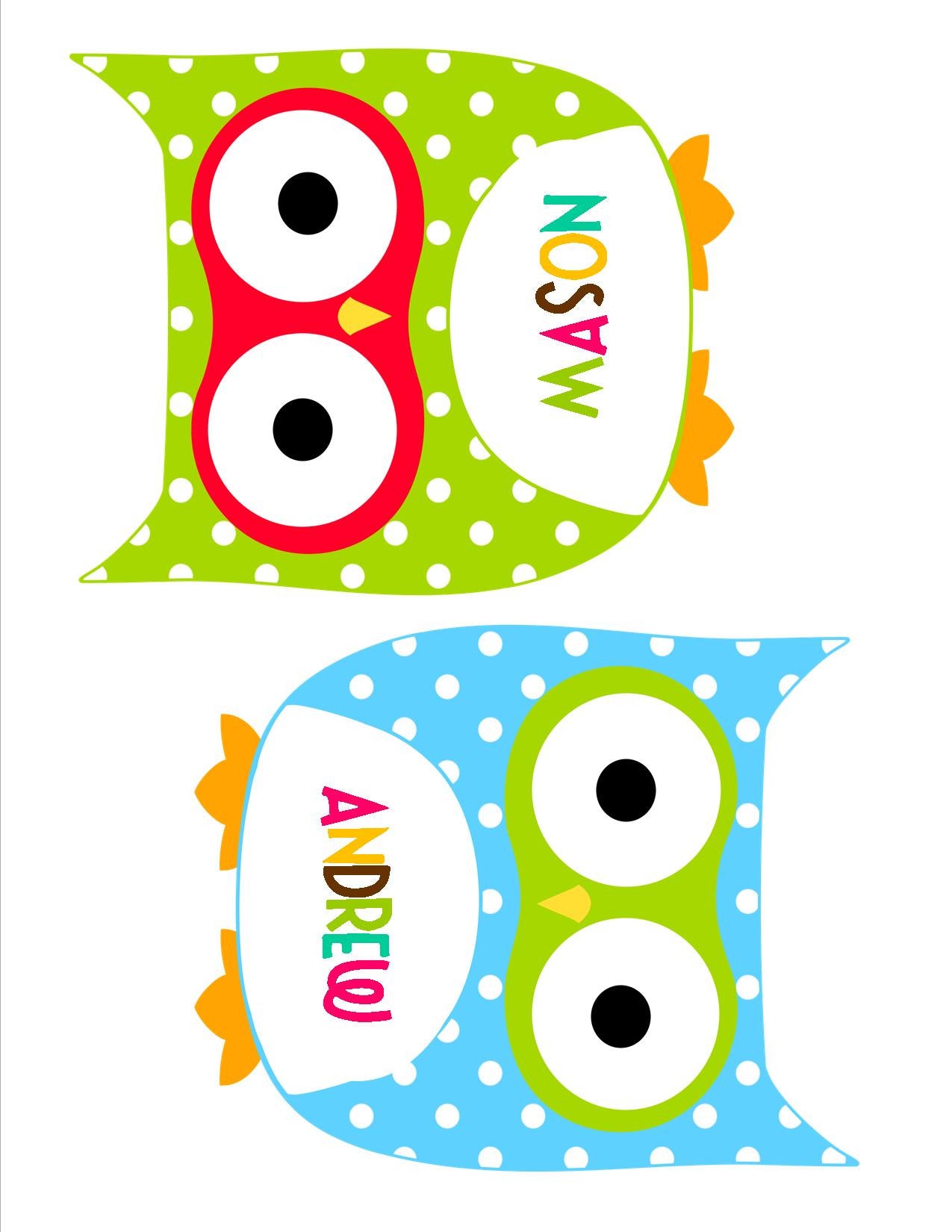 Owl Cut Outs | Owl Collection | Schoolgirl Style for Owl Name Tags Printable Free