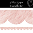 Load image into Gallery viewer, Retro Classroom Decor Textured Pink Scallop Border Frame Border
