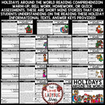 Winter Holidays Around the World | Reading Comprehension Passages | Printable Teacher Resources | The Little Ladybug Shop