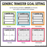 Goal Setting & Reflection Booklet | Printable Classroom Resource | The Bubbly Blonde Teacher