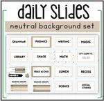 Neutral Patterned Classroom Google Slides | Printable Classroom Resource | Mrs. Munch's Munchkins