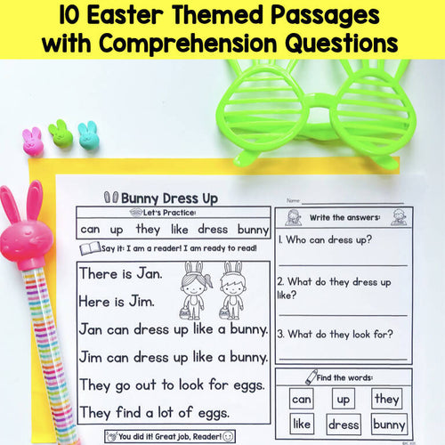 Easter Reading Passages with Comprehension Questions