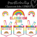 Load image into Gallery viewer, Pops of Rainbow Rays Full Printable Classroom Decor Bundle