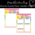 Load image into Gallery viewer, Pops of Rainbow Rays Full Printable Classroom Decor Bundle