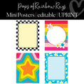 Load image into Gallery viewer, Pops of Rainbow Rays Full Printable Classroom Decor Bundle