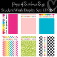 Load image into Gallery viewer, Pops of Rainbow Rays Full Printable Classroom Decor Bundle