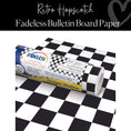 Load image into Gallery viewer, Retro Hopscotch Black and White Checkerboard Fadeless Bulletin Board Paper