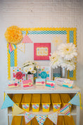 Load image into Gallery viewer, Mini Pennants | Hello! Sunshine Coral | UPRINT | Schoolgirl Style