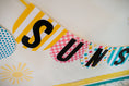 Load image into Gallery viewer, Banner Letters | "Hello! Sunshine Coral" Banner Letters | UPRINT | Schoolgirl Style