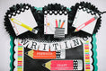 Load image into Gallery viewer, THE WRITING PROCESS Mini Bulletin Board Set | Black, White and Stylish Brights | UPRINT | Schoolgirl Style