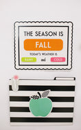 Load image into Gallery viewer, Calendar Bulletin Board Set | Black, White & Stylish Brights | UPRINT | Schoolgirl Style