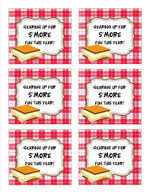 S'more Tags | Camp Learn-A-Lot | UPRINT | Schoolgirl Style