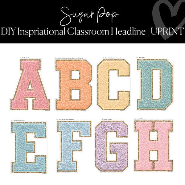 Patch Bulletin Board Letter Schoolgirl Style