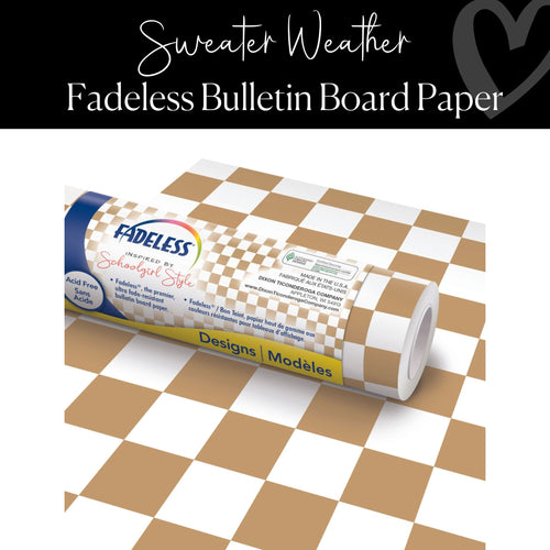 Fadeless Checkered Bulletin Board Paper