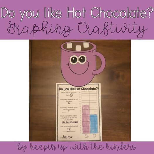 Do you like Hot Chocolate? | Graphing Craftivity | Printable Classroom Resource | Keepin up with the Kinders