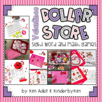 Dollar Store Sight Word and Math Games | Kim Jordano and Kim Adsit | Printable Teacher Resources | KinderbyKim
