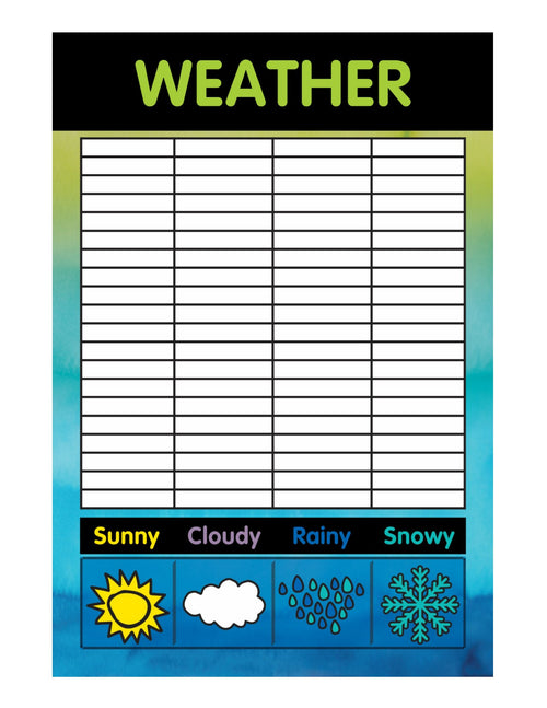 Weather Chart Color My Classroom by UPRINT