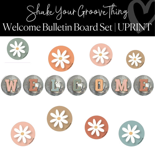 Printable Disco Welcome Bulletin Board Set Classroom Decor by UPRINT