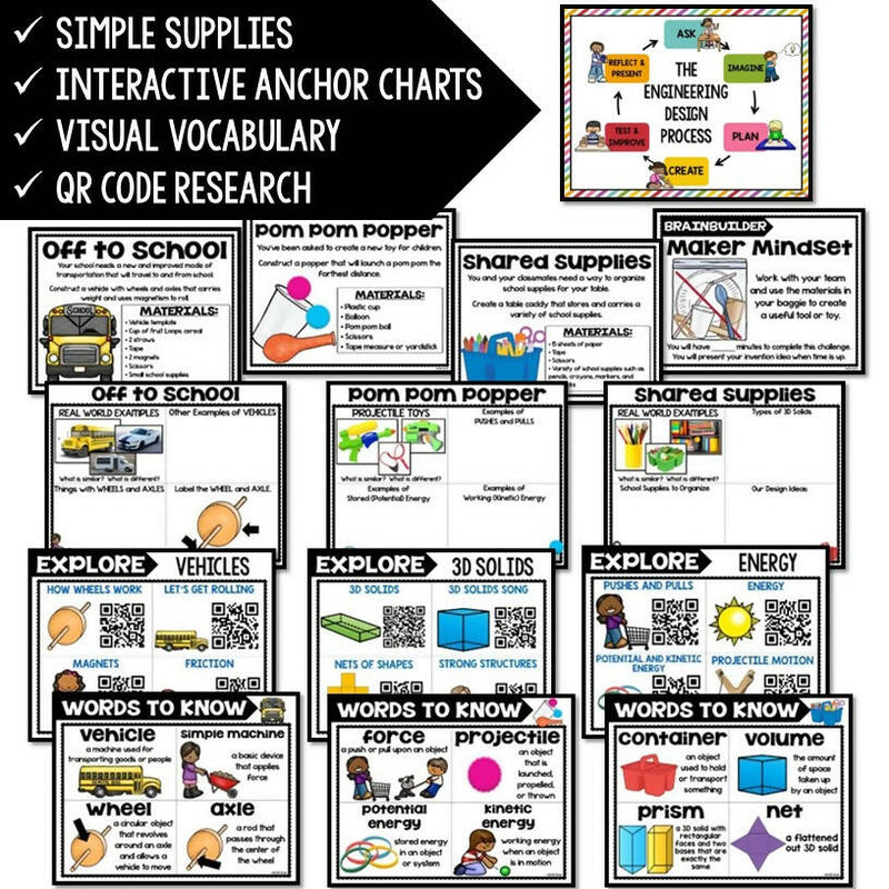STEM Challenges August and September Back to School | Printable Classroom Resource | Teach Outside the Box- Brooke Brown