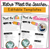 Retro Meet the Teacher Editable Templates