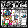 New Years 2024 Activities | Craft | Lapbook | New Years Resolutions 2024 | Goal Setting | Printable Teacher Resources | The Little Ladybug Shop