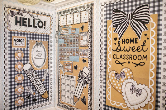 Simply Sweet Classic Black and White 2026 Classroom Decor Collection