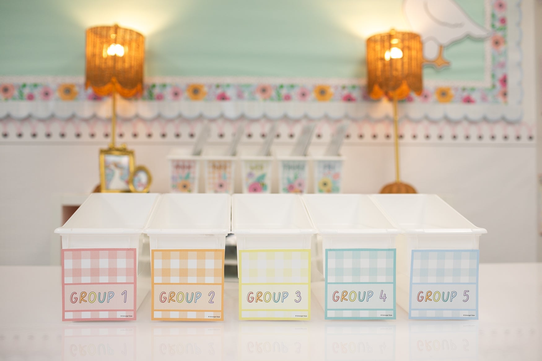 Learning Center Setup and Station Storage