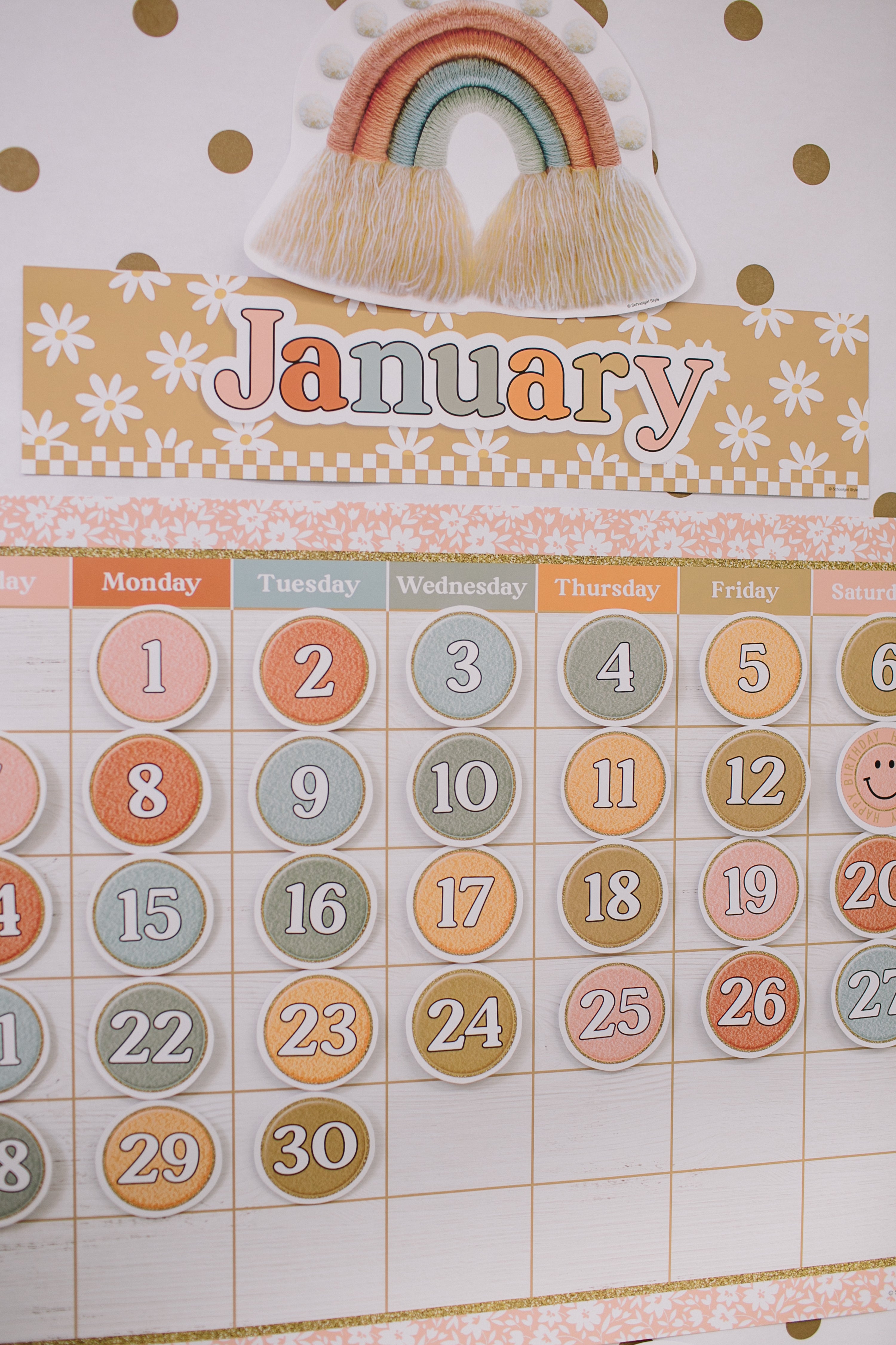 January Calendar Decor