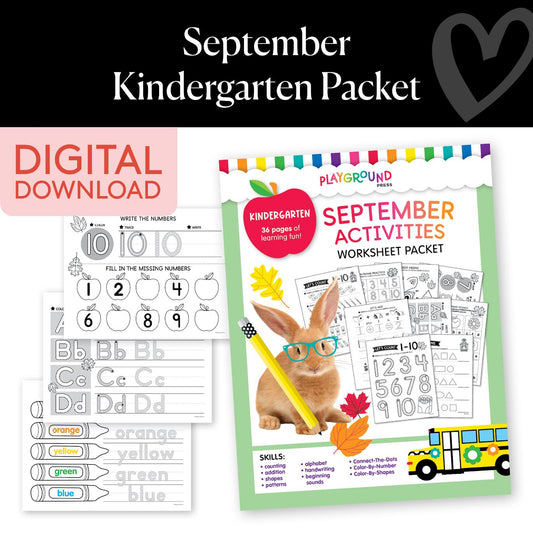 September Kindergarten Packet