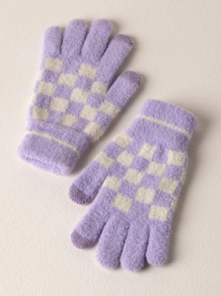 "The Mia" Touchscreen Gloves, Lilac │ Winter Outerwear │ Style House Design Studio