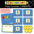 Load image into Gallery viewer, Printable Bright Rainbow Voice Level Set | School Days
