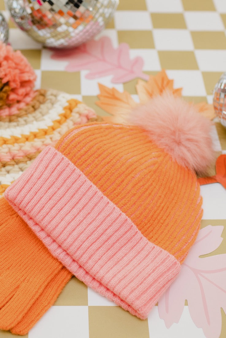 "The Ava" Hat, Orange │ Winter Outerwear │ Style House Design Studio