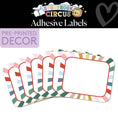 Load image into Gallery viewer, Vintage Striped Adhesive Labels | Storybook Circus

