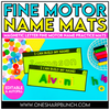 Editable Name Practice Fine Motor Name Activities Magnetic Letters Name Mats for Preschool & Kindergarten