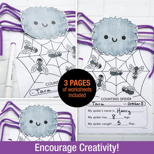 Printable Counting Spider Craftivity