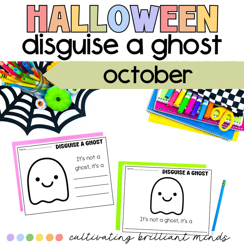 Disguise a Ghost Worksheet | Halloween | October