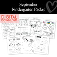Load image into Gallery viewer, September Kindergarten Packet
