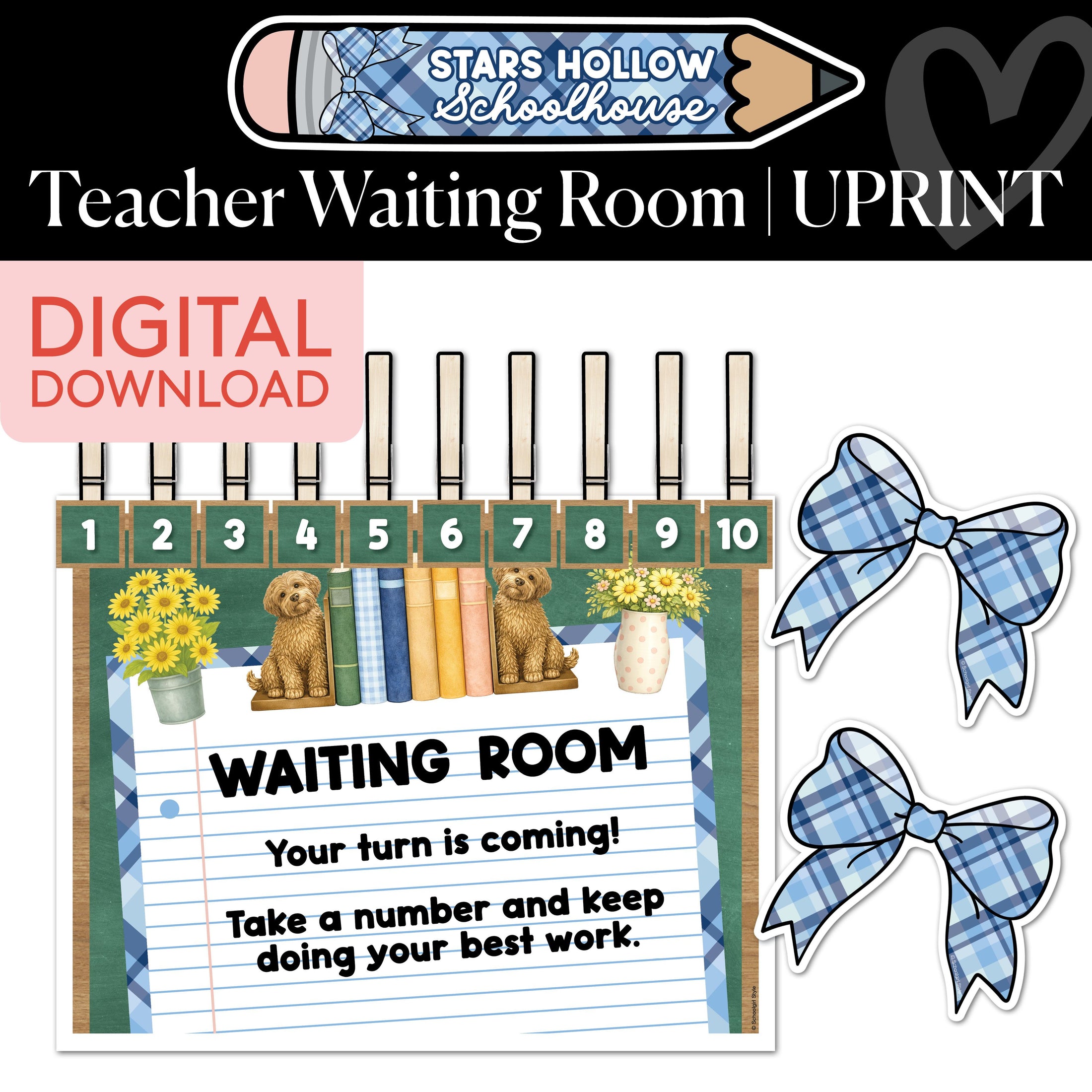 Printable Cozy Teacher Waiting Room | School in Stars Hollow