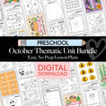 Load image into Gallery viewer, Printable Preschool October Thematic Unit Bundle
