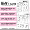 Load image into Gallery viewer, Printable Kindergarten May Daily Science of Reading
