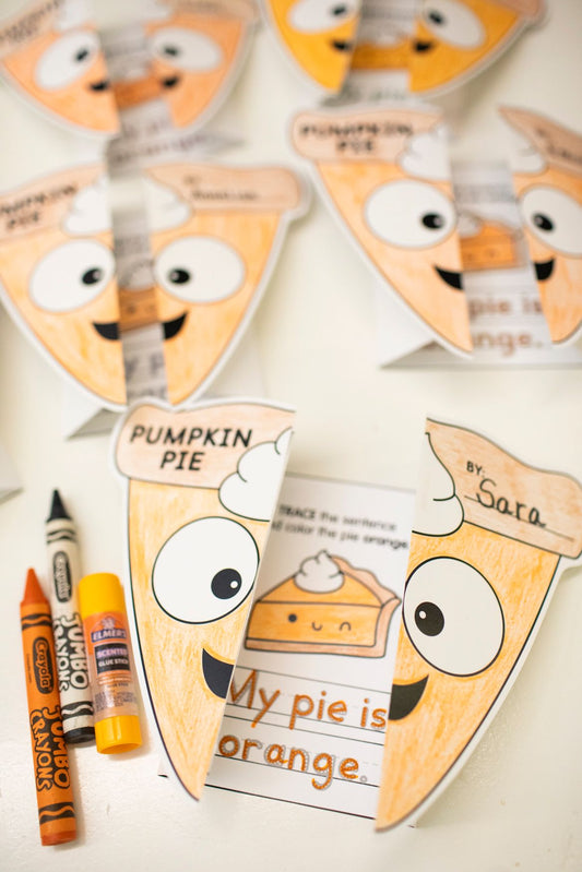Printable Pumpkin Pie Fold Out Writing Craftivity