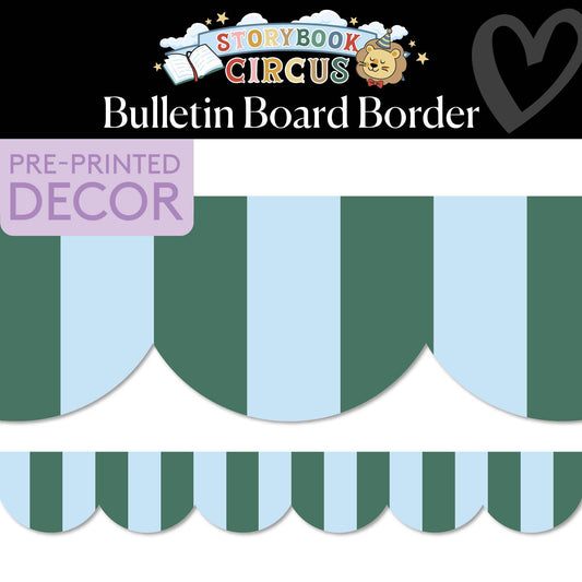 Heirloom Stripe Bulletin Board Border | Storybook Circus
