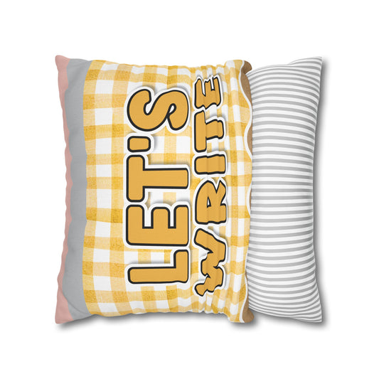 Let's Write Classroom Pillow Cover| Stars Hollow Schoolhouse