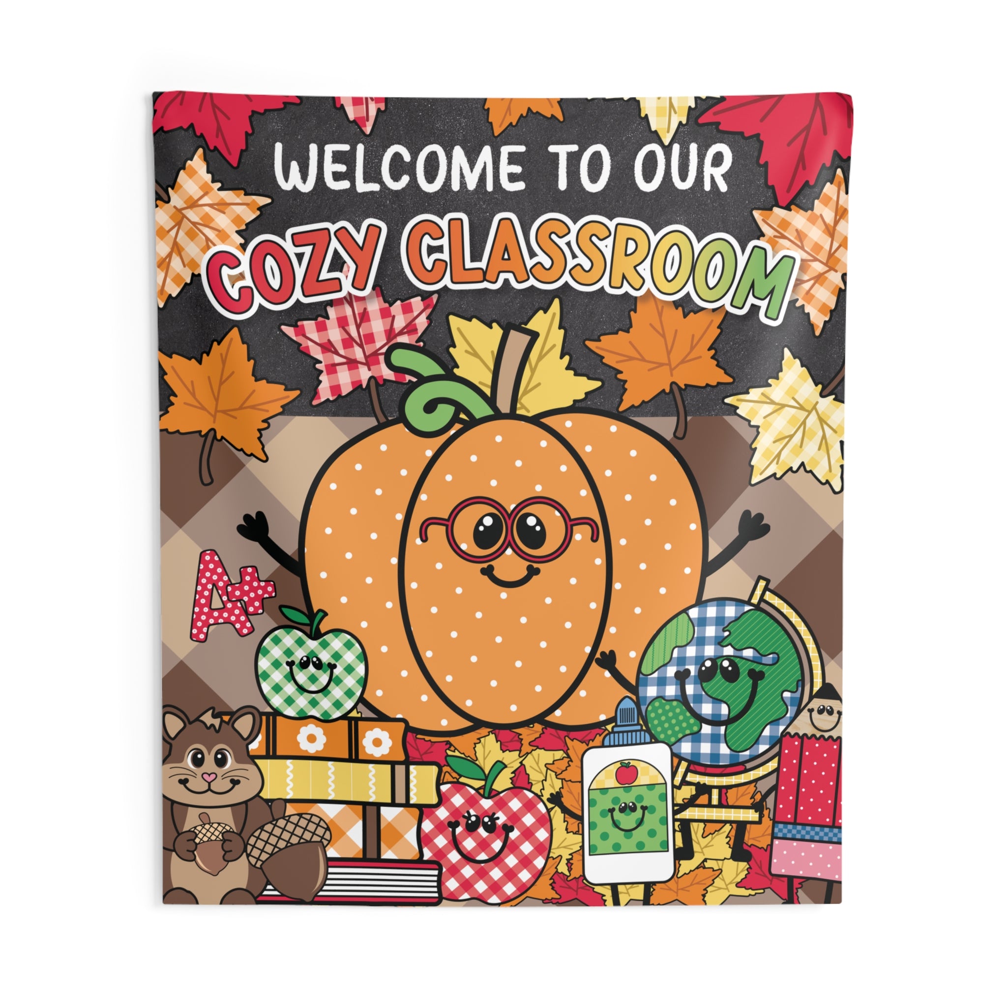 Welcome To Our Cozy Classroom Fall Seasonal Wall Tapestry | 90s Teacher