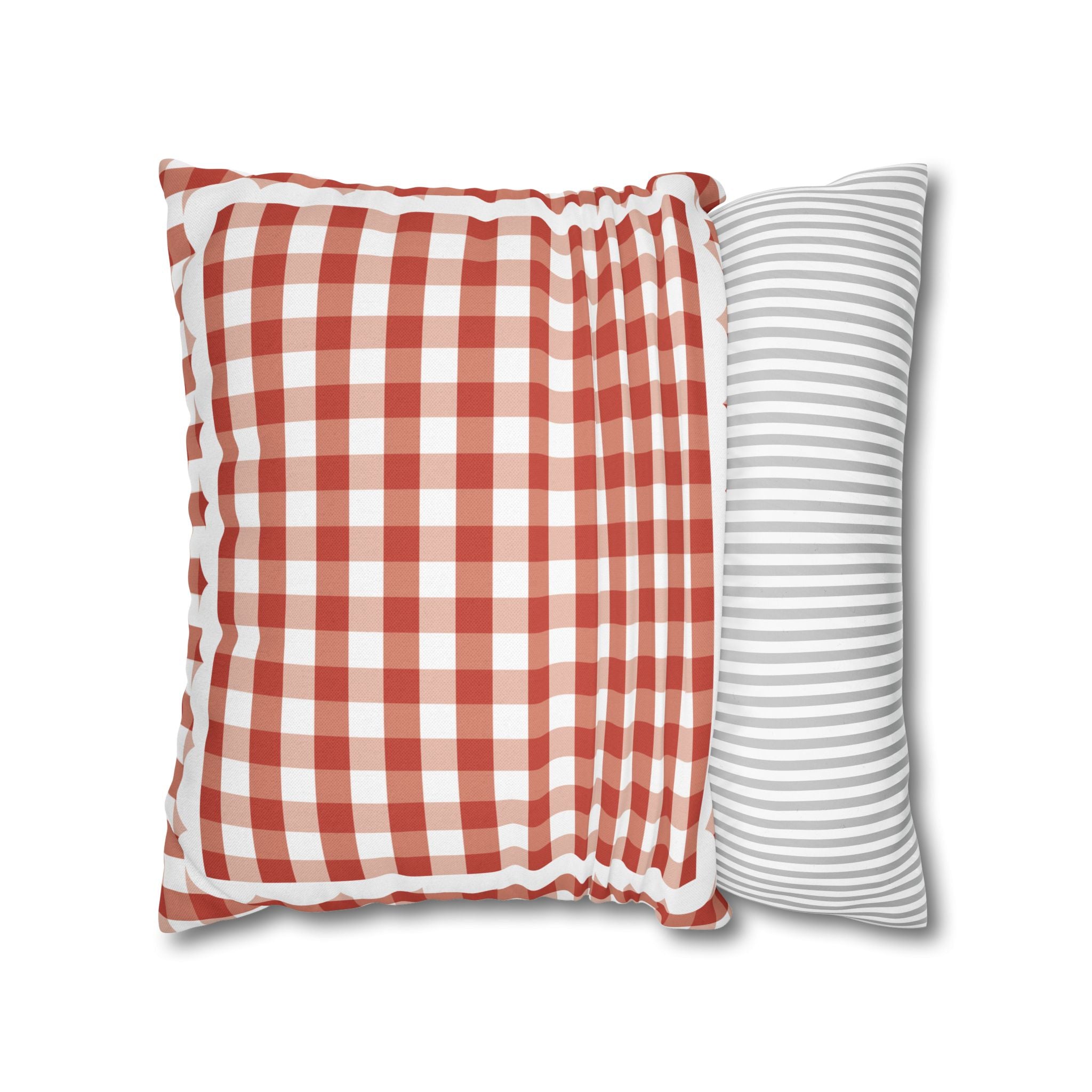 Candy Apple Red Gingham Classroom Pillow Cover | Storybook Circus