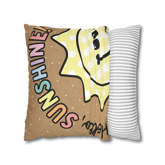 Hello Sunshine Craft Polka Dot Classroom Pillow Cover | A Year In Pastel