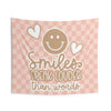 Smiles Speak Louder Than Words Tapestry | Cozy Classroom Makeover | Schoolgirl Style