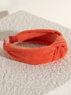 Knotted Terry Headband, Orange │ Clothing │ Style House Design Studio