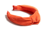Knotted Terry Headband, Orange │ Clothing │ Style House Design Studio